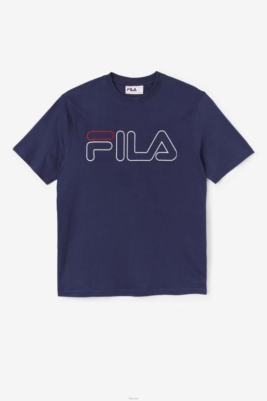 חיל הים/לבן/אדום FILA חולצה נייבי/לבן/אדום פילה רובע 68LF279