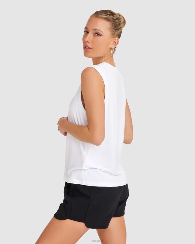 לבן FILA טנק ספנסר נשים פילה לבן 68LF2811
