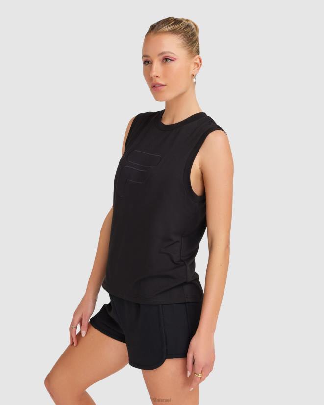 שָׁחוֹר FILA טנק ספנסר נשים פילה שחור 68LF2812