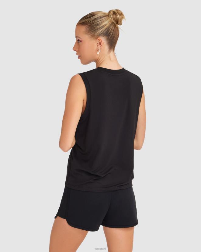 שָׁחוֹר FILA טנק ספנסר נשים פילה שחור 68LF2812