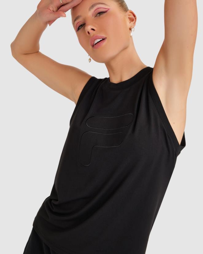 שָׁחוֹר FILA טנק ספנסר נשים פילה שחור 68LF2812