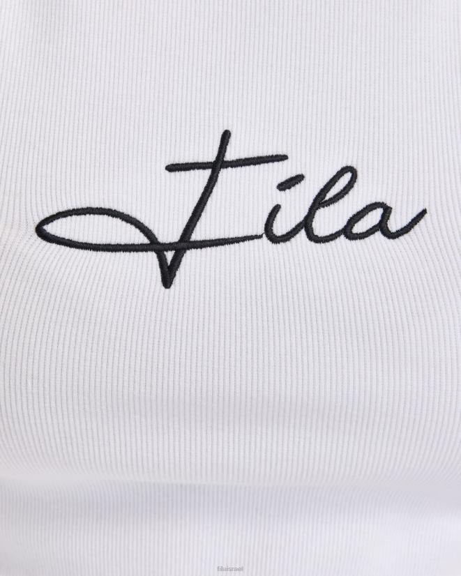 לבן FILA מיכל צלעות של פילה לבן לנשים 68LF2829