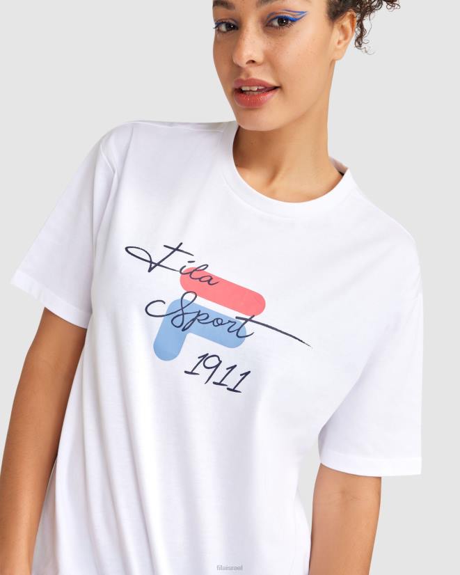 לבן FILA טי סינציה לבן פילה 68LF2837