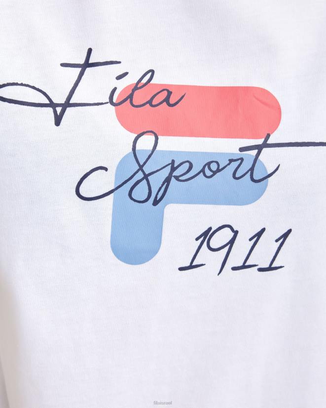 לבן FILA טי סינציה לבן פילה 68LF2837