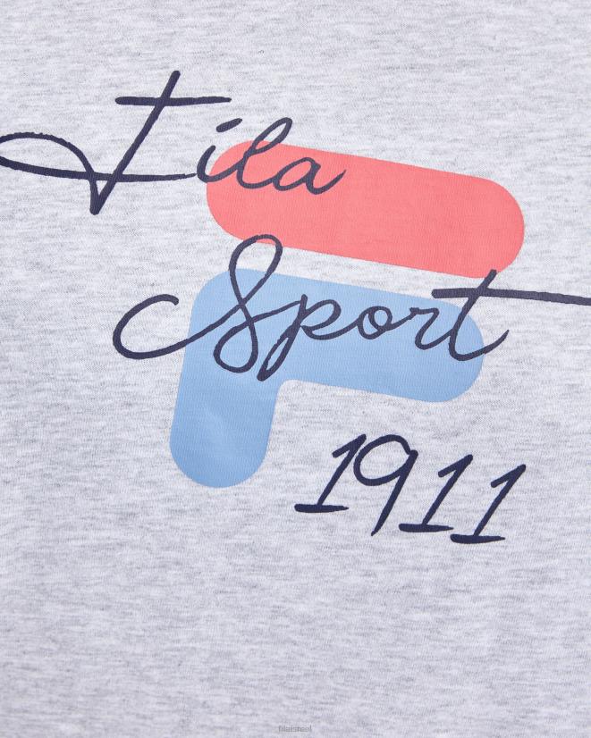 מרל אפור בהיר FILA טי פילה אפור בהיר מרל לנשים 68LF2838