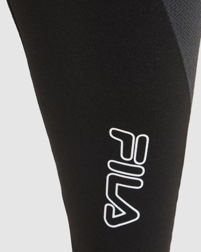 שָׁחוֹר FILA דווינה צמודה לנשים שחורות 68LF2850