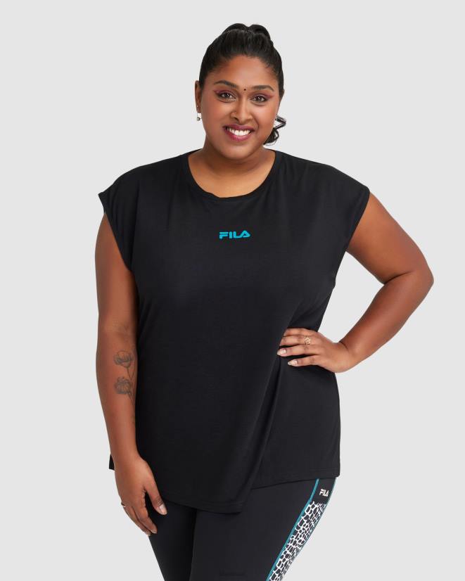שָׁחוֹר FILA טנק רבקה נשים שחור פילה 68LF2853