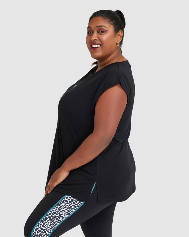 שָׁחוֹר FILA טנק רבקה נשים שחור פילה 68LF2853