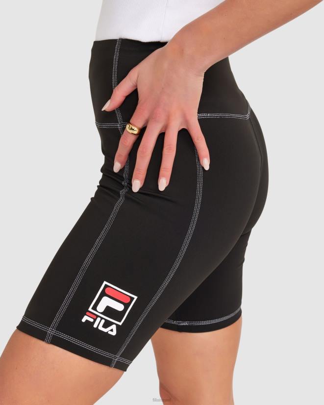 שָׁחוֹר FILA פילה שחורה קצרה לנשים 68LF2855