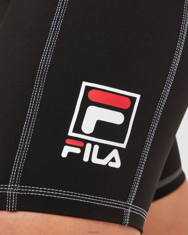 שָׁחוֹר FILA פילה שחורה קצרה לנשים 68LF2855