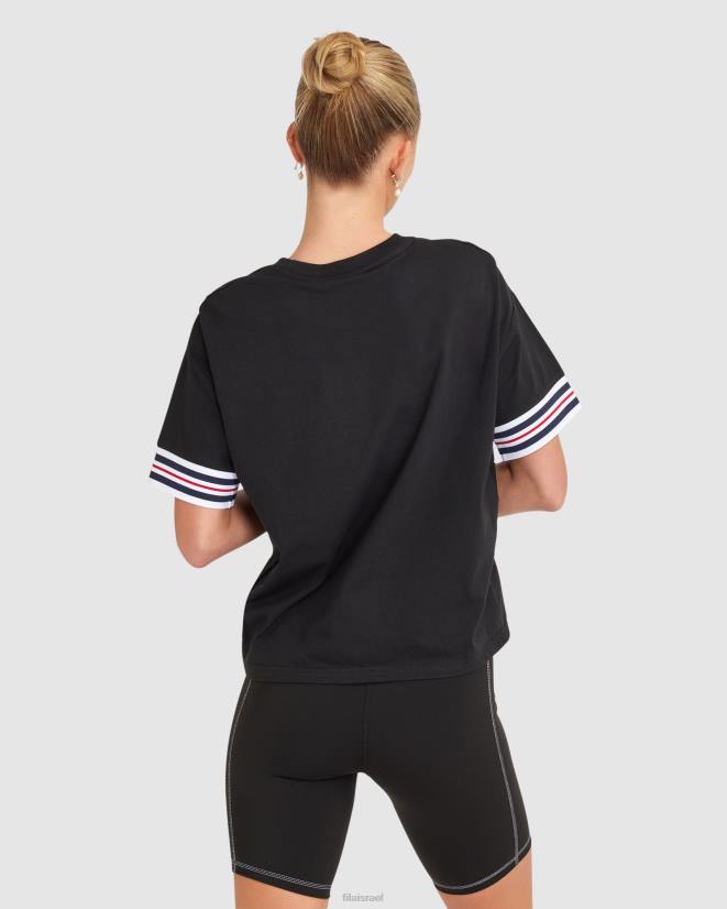 שָׁחוֹר FILA טי קיארה לנשים שחור פילה 68LF2861