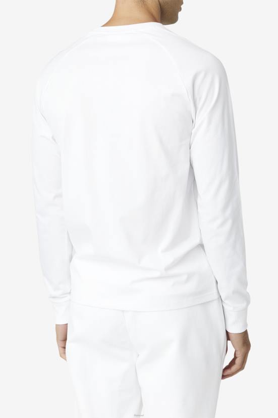 לבן FILA טי פילה עם שרוול ארוך פלין לבן 68LF288