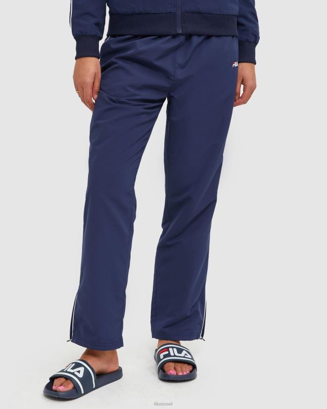חיל הים החדש FILA מכנסי מיקרופייבר לנשים קלאסיים חדשים נייבי פילה 68LF2904