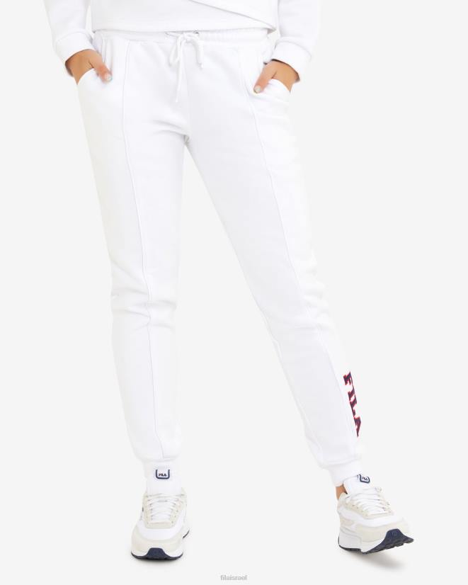 לבן FILA מכנסי טרנינג סרינה לנשים לבן פילה 68LF2909