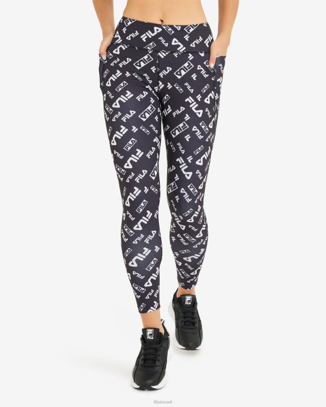 שָׁחוֹר FILA צמוד פילה אלסה שחור 68LF2913
