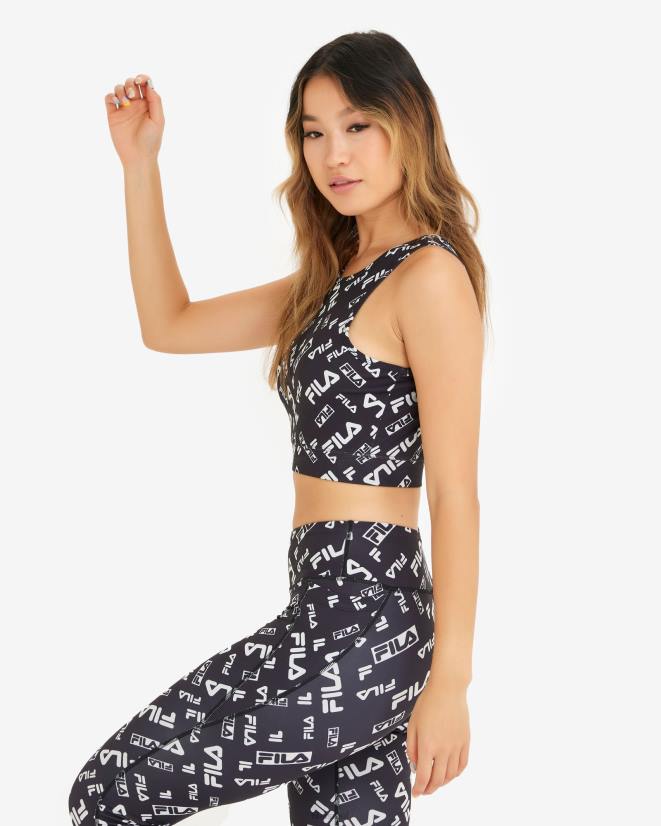 שָׁחוֹר FILA חזיית אלסה שחורה פילה 68LF2914