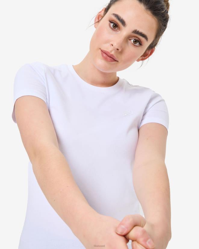 לבן FILA טי פילה יונה לבן 68LF2935