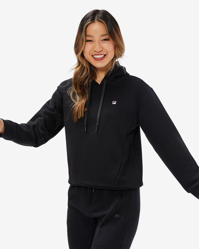 שָׁחוֹר FILA ברדס תג נשים פילה שחור 68LF2955