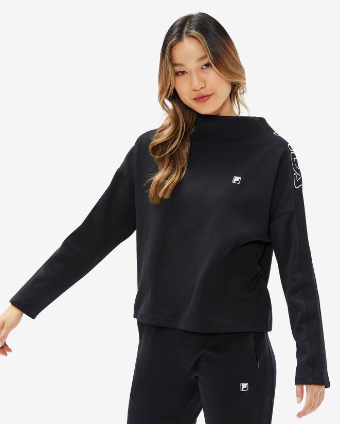 שָׁחוֹר FILA טופ קיארה לנשים פילה שחור 68LF2960