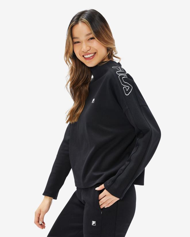 שָׁחוֹר FILA טופ קיארה לנשים פילה שחור 68LF2960