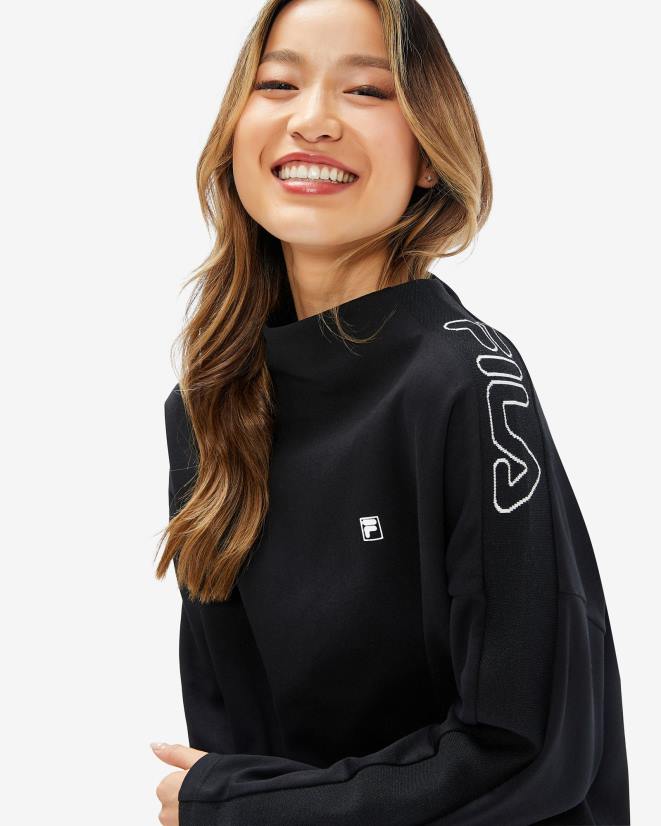 שָׁחוֹר FILA טופ קיארה לנשים פילה שחור 68LF2960