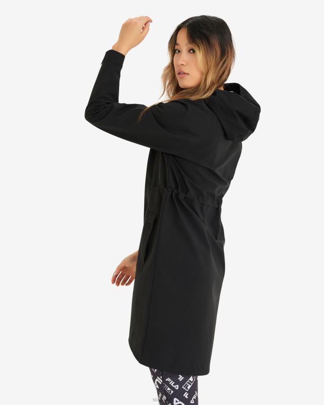 שָׁחוֹר FILA פילה פארקה נשים גרייס שחור 68LF2977