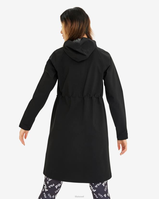 שָׁחוֹר FILA פילה פארקה נשים גרייס שחור 68LF2977