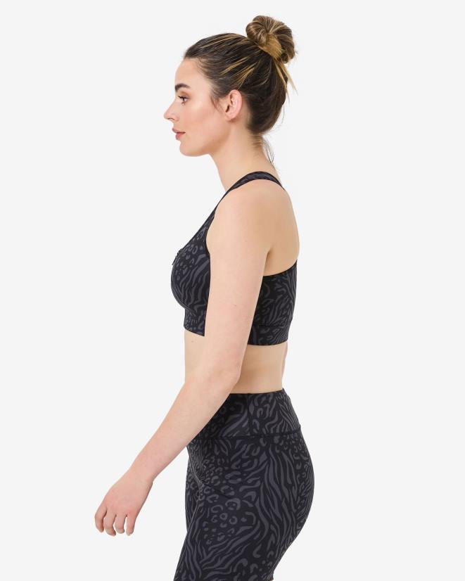 שָׁחוֹר FILA חזיית פטרה פילה שחורה 68LF3002