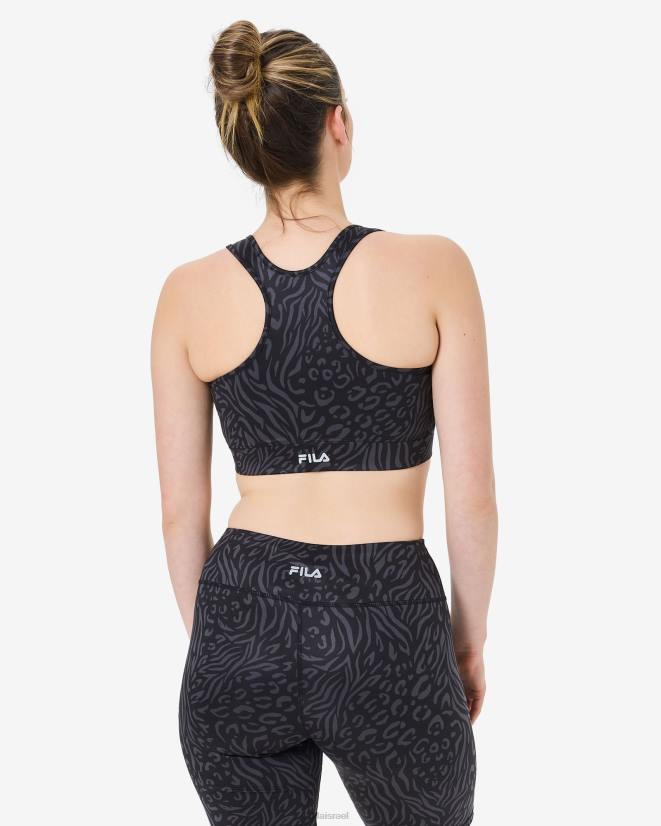 שָׁחוֹר FILA חזיית פטרה פילה שחורה 68LF3002