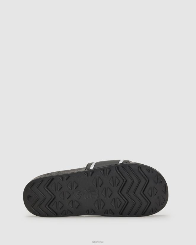 כסף שחור FILA מגלשת אמלפי לנשים שחור/כסף פילה 68LF3041