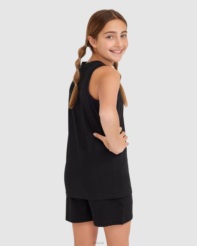 שָׁחוֹר FILA טנק פארקר לילד שחור פילה 68LF3075