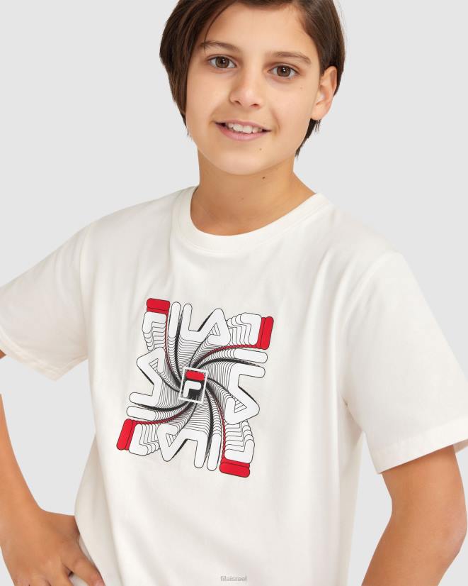 לבן FILA ריאן טי פילה של ילד לבן 68LF3078