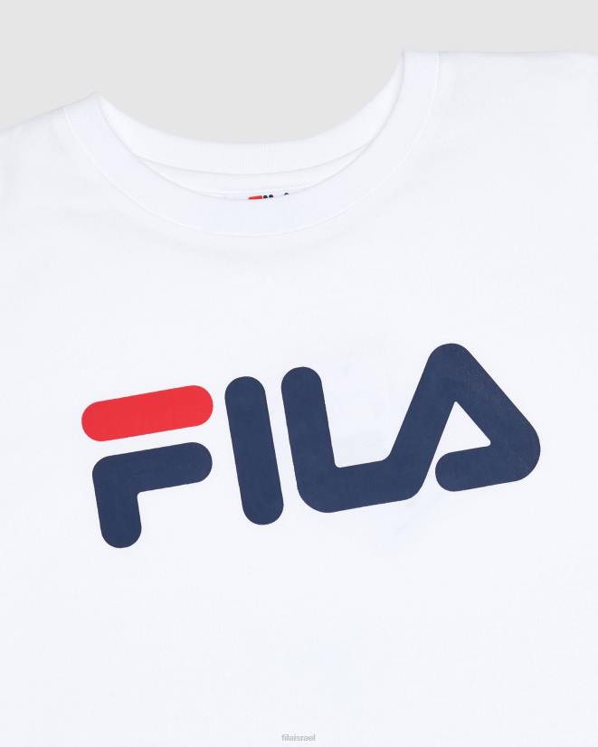 לבן FILA טי פילה לילד קלאסי לבן 68LF3096
