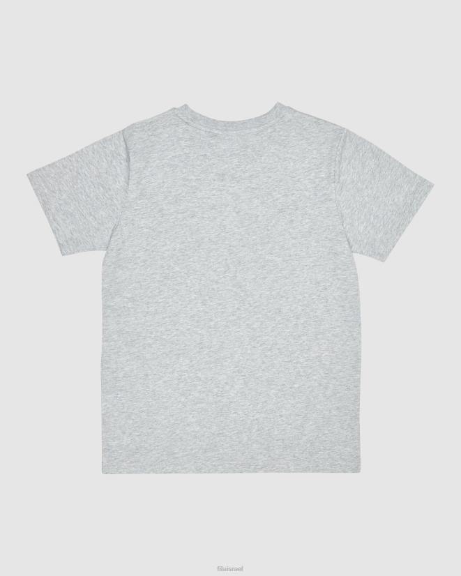 מארל כסף FILA חולצה קלאסית לילדים מכסף מרל פילה 68LF3113