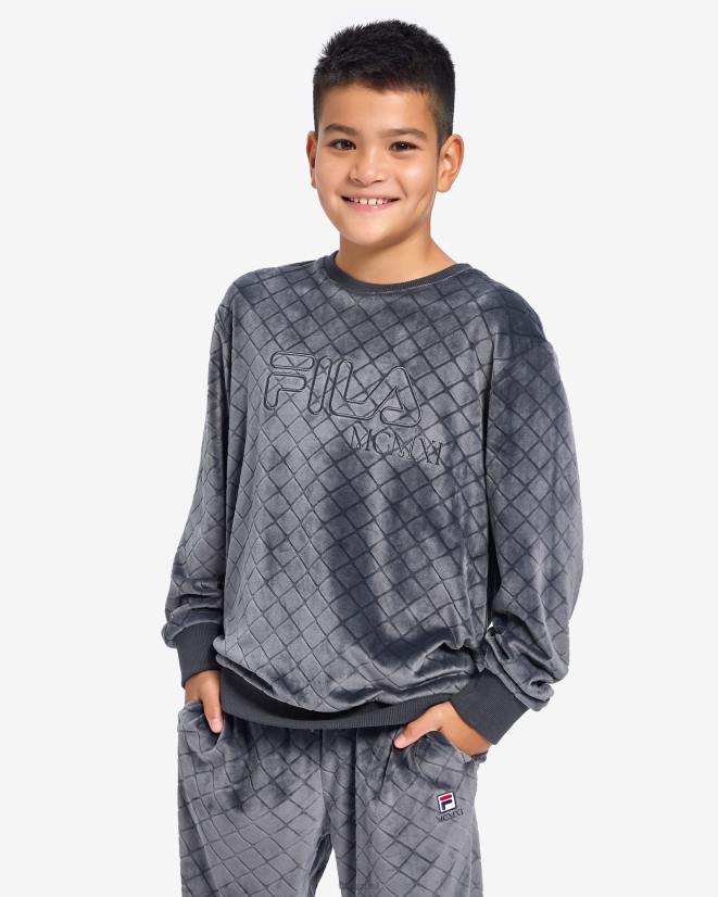 צדפה שחורה FILA צוות סלואן לילד שחור צדפה פילה 68LF3149