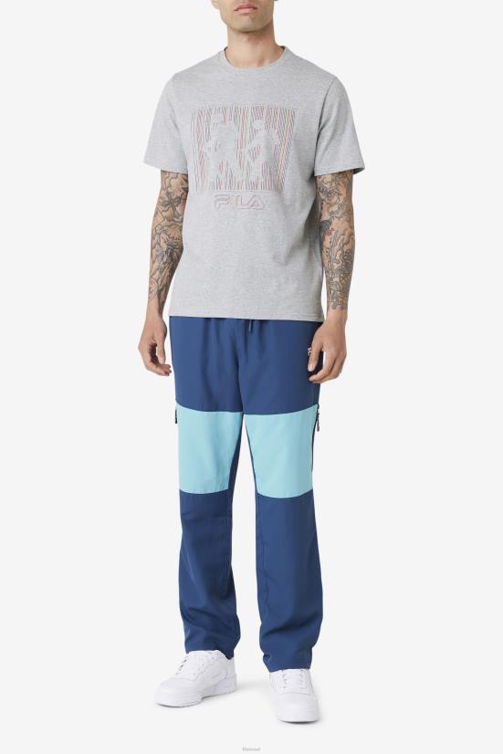 אפור אברש FILA טי פילה ויסורי אפור חום 68LF315