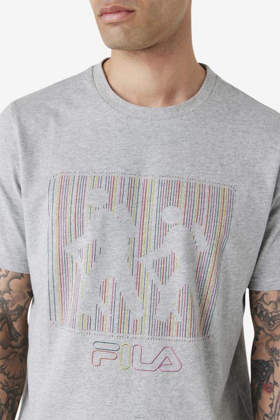 אפור אברש FILA טי פילה ויסורי אפור חום 68LF315