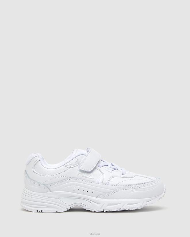 לבן FILA רצועת בוגרת פילה לילדים לבנה 68LF3168