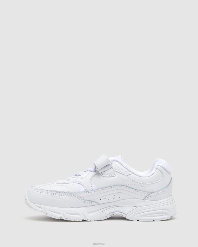 לבן FILA רצועת בוגרת פילה לילדים לבנה 68LF3168