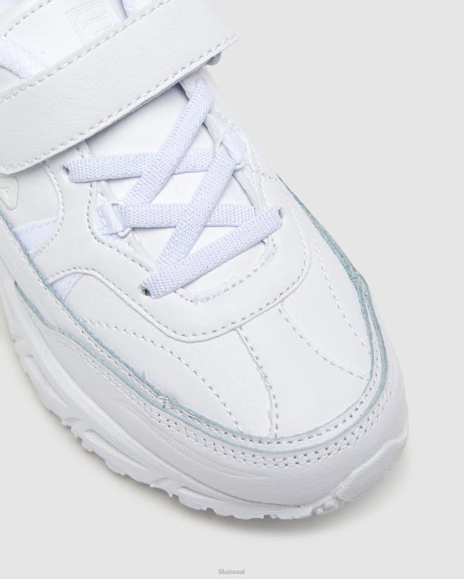 לבן FILA רצועת בוגרת פילה לילדים לבנה 68LF3168