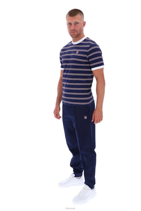 FILA טי רינגר של סנטיאגו עם פס מורשת פילה 68LF3306