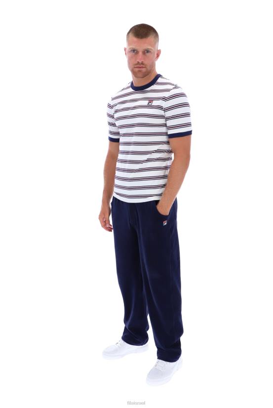 FILA טי רינגר פילה סנטיאגו עם פס מורשת 68LF3307