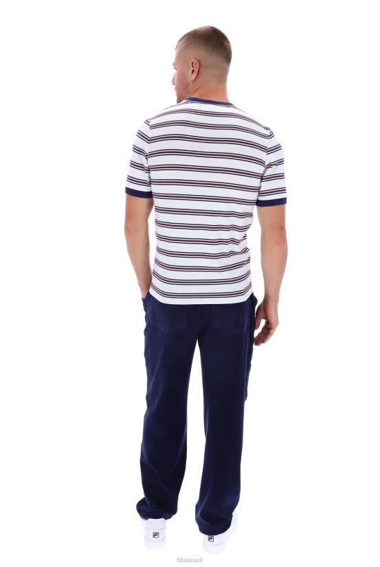 FILA טי רינגר פילה סנטיאגו עם פס מורשת 68LF3307