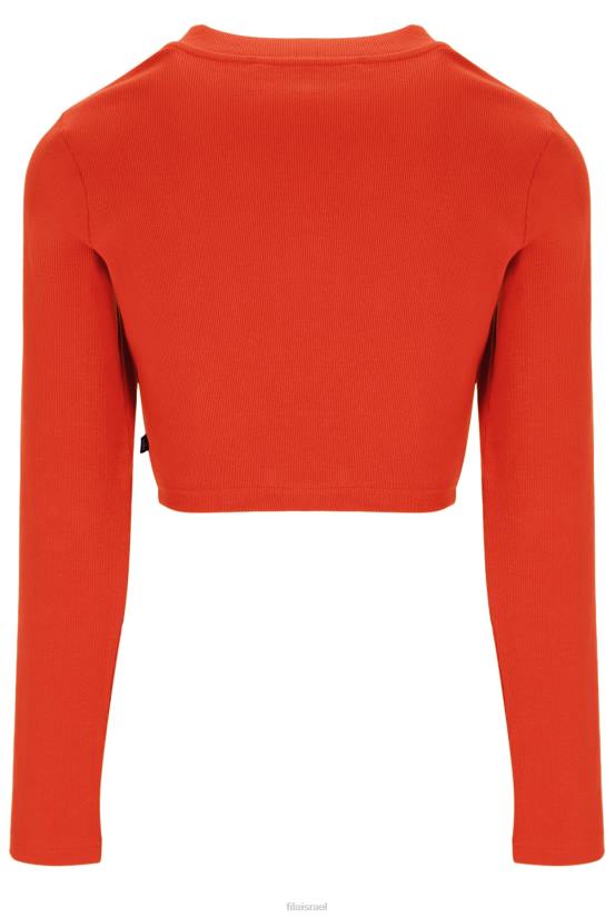 FILA פילה זארה קרדיגן אופנה צלעות עבות לנשים 68LF3399