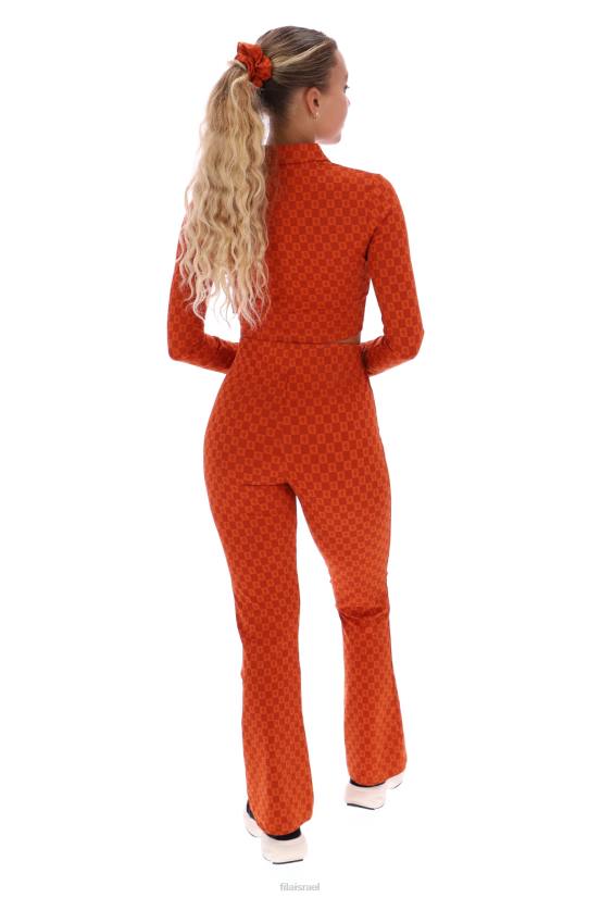 FILA חולצת פולו קצוצה שחר פילה 68LF3414