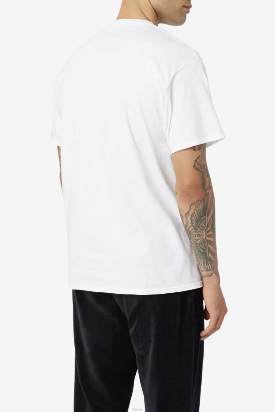 לבן/שחור/אדום FILA חולצת כושר מקורית של פילה לבן/שחור/אדום 68LF351