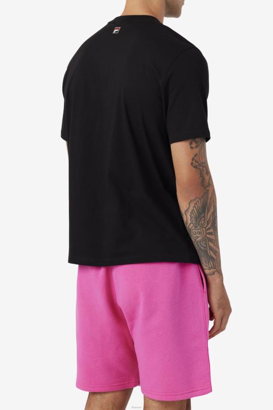 שָׁחוֹר FILA טי פולק שחור פילה 68LF358