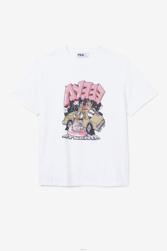 לבן FILA ווק טי פילה לבן 68LF359