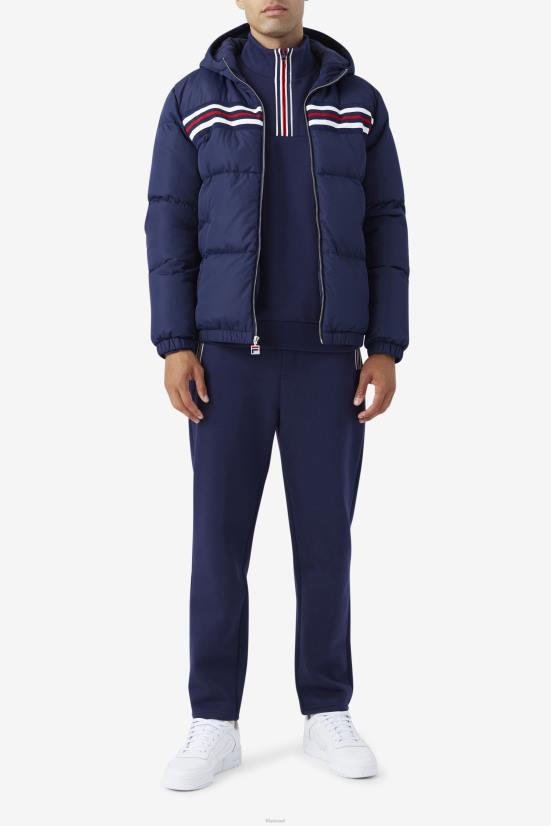 חיל הים/אדום FILA מעיל פופר פילה ג'ייק בצבע נייבי/אדום 68LF765