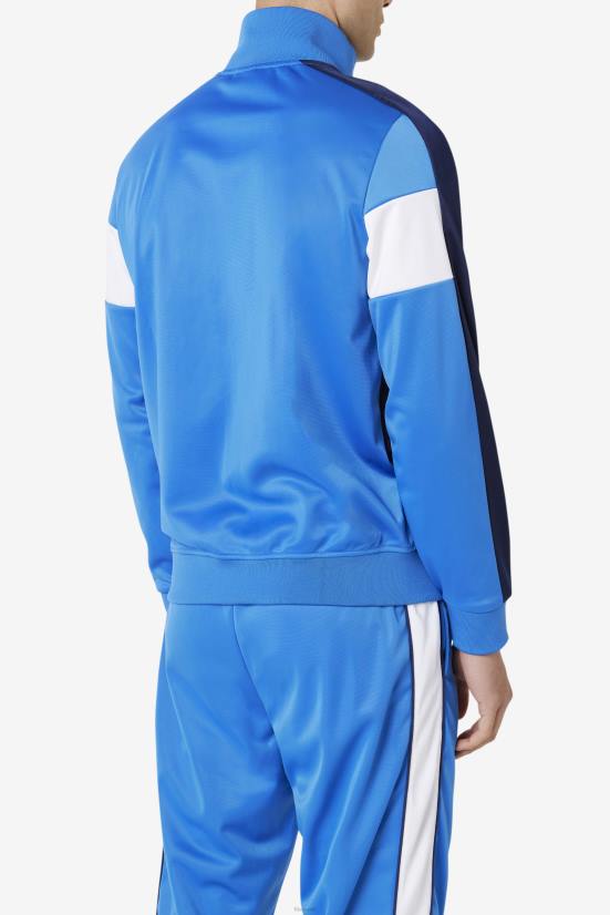 כחול / נייבי / לבן חזק FILA מעיל טרנינג כחול/צי/לבן חזק להרכבה פילה 68LF780